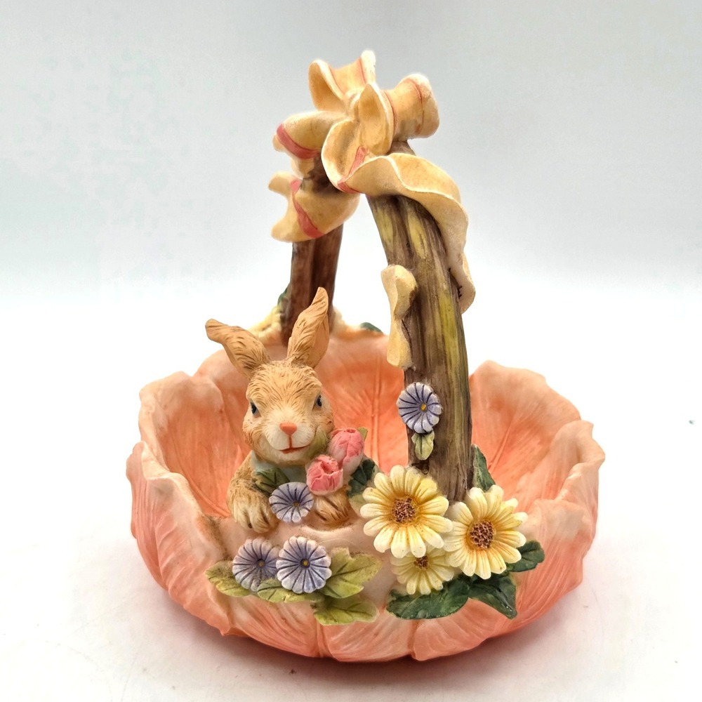 Bunny in a Basket by Darice 3D‎ UNIQUE Cottage Core